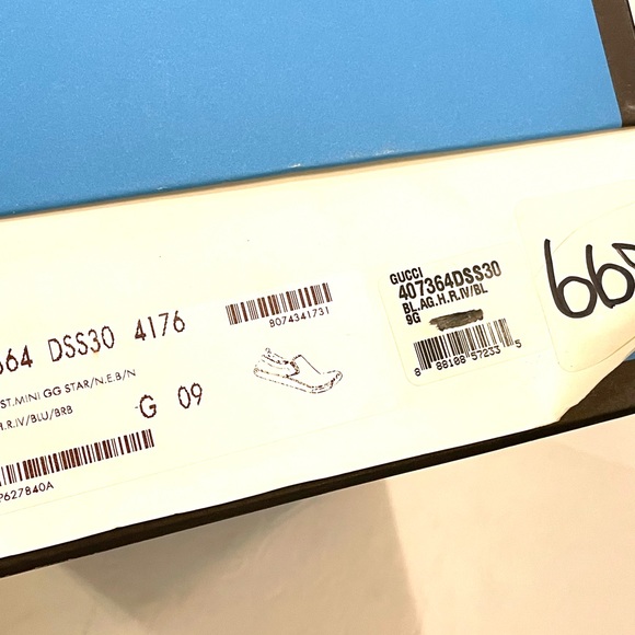 GUCCI Ghost Star Men’s Slip Ons 10 MADE ITALY - Picture 7 of 14